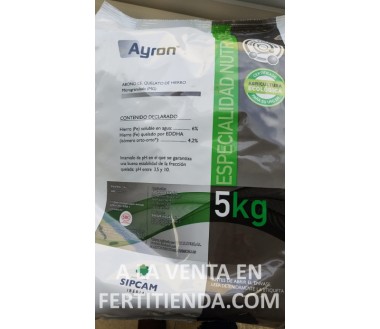 Quelato Hierro AYRON 6% EDDHA 4,2 o-o (ecológico) , 5Kg