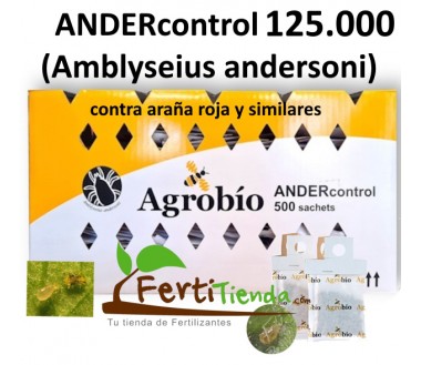ANDERcontrol 125.000 sobres (Amblyseius andersoni contra araña roja y similares)
