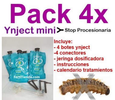 Pack 4 ynject procesionaria (endoterapia)