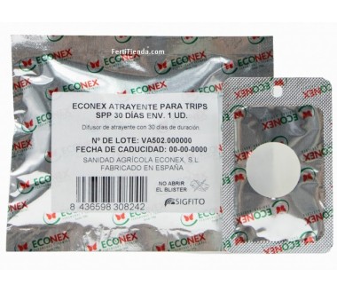 ECONEX Atrayente para Trips spp 30 Días - Difusor para Control y Seguimiento