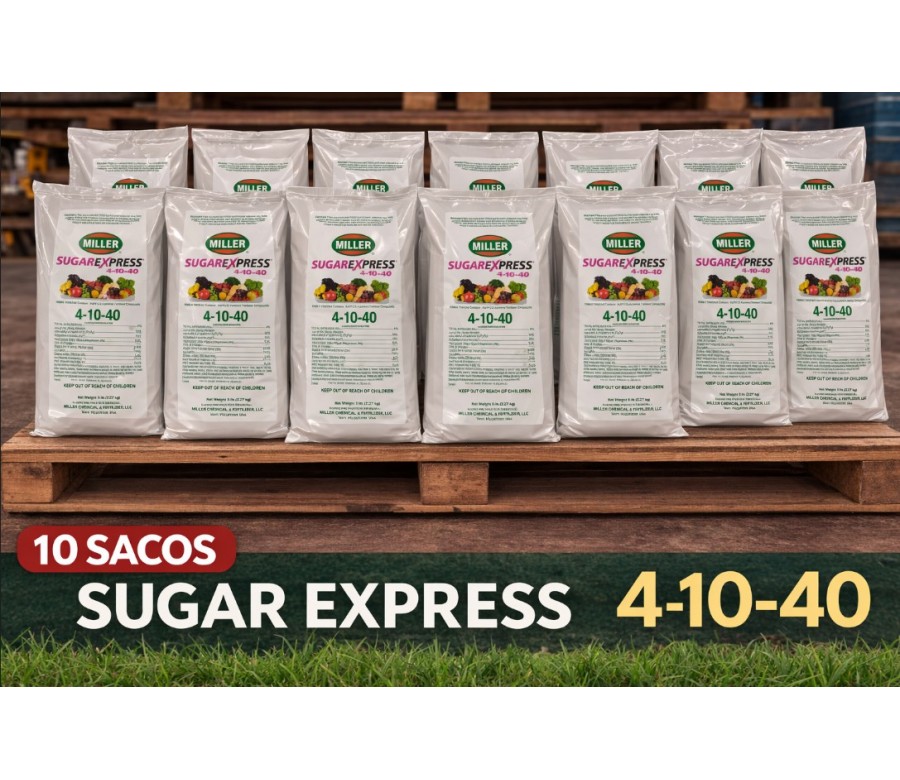 sugar express 4-10-40 fertilizante foliar