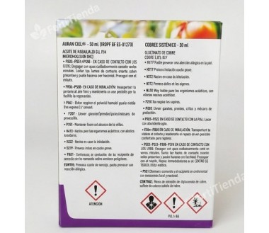 Composición Pack Tratamiento Frutales Sipcam AuranCiel Copper Sistemico