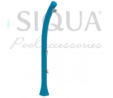 Siqua ducha solar en pcv azul. FertiTienda