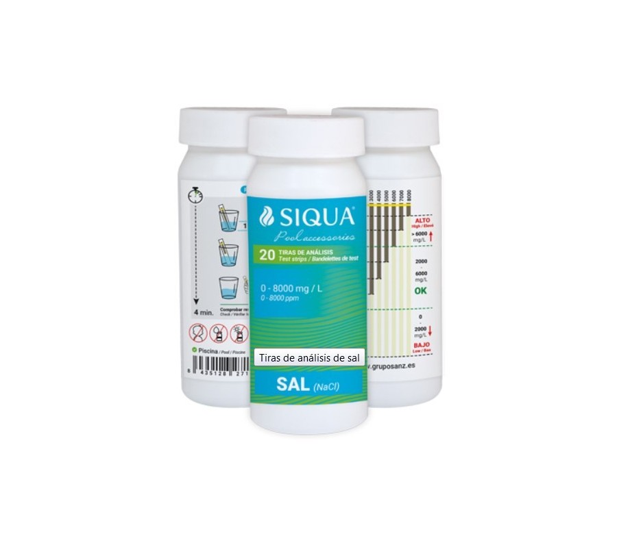 Siqua 20 tiras analisis sal