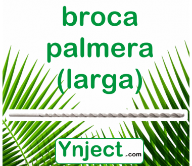 Broca larga para palmera por endoterapia 